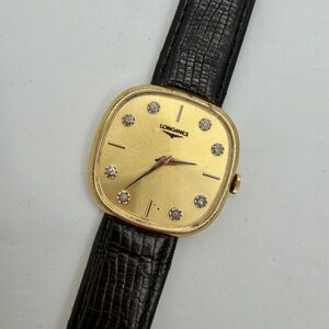 Vintage Longines Diamond Dial Dress Watch - AS IS/NOT RUNNING